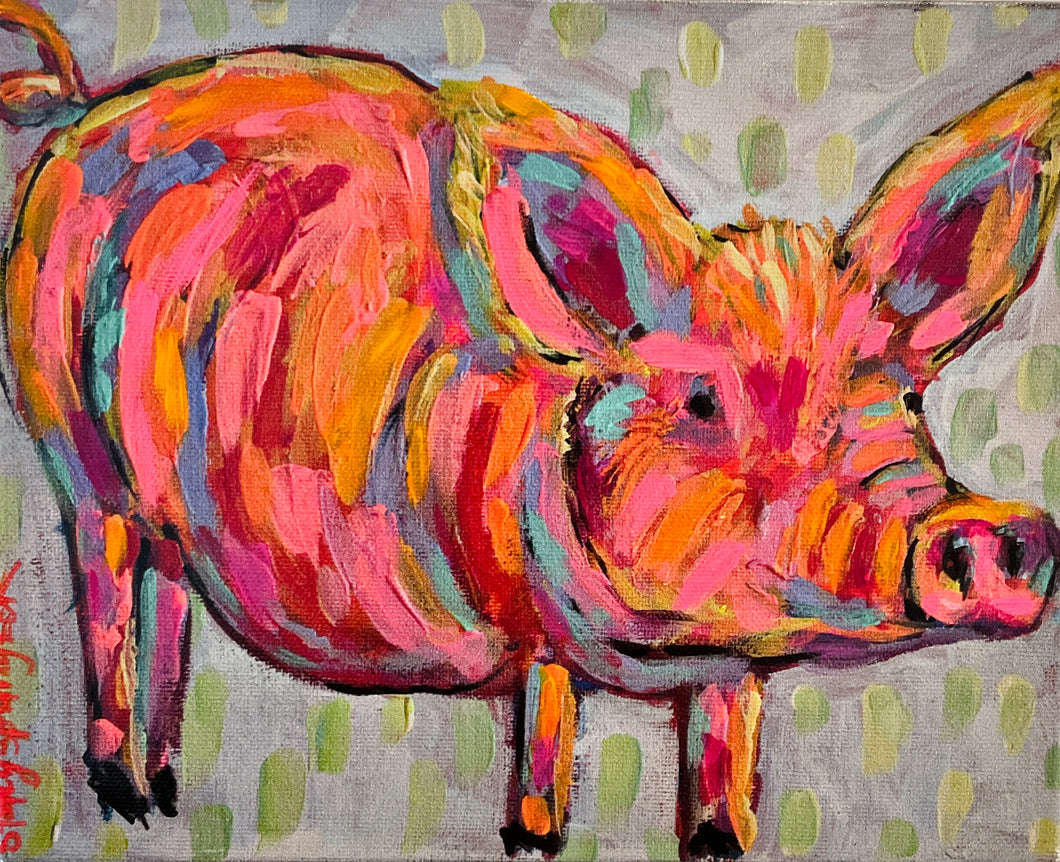 Party Pig Canvas Print