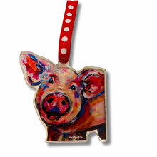 Load image into Gallery viewer, Happy Pig Acrylic Ornament