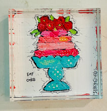 Load image into Gallery viewer, Eat Cake Acrylic Block Art