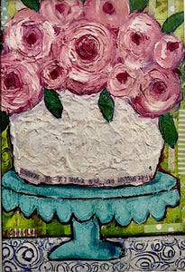 Happy Birthday Floral Cake