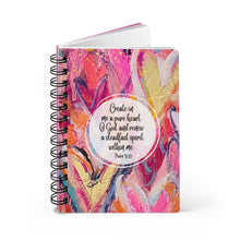 Load image into Gallery viewer, Heart Spiral Bound Journal