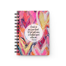 Load image into Gallery viewer, Heart Spiral Bound Journal