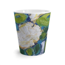 Load image into Gallery viewer, Blue floral latte mug