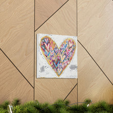 Load image into Gallery viewer, Heart on Heart Canvas Gallery Wraps
