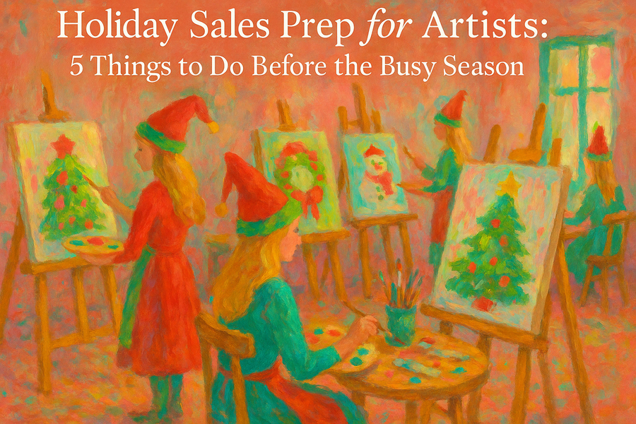 Holiday Sales Prep for Artists: 5 Things to Do Before the Busy Season