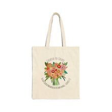 Load image into Gallery viewer, Floral Inspirational Tote Bag- Created to Create

