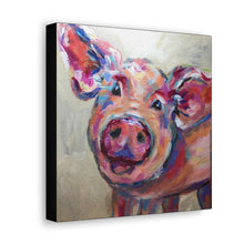 Load image into Gallery viewer, Happy Pig Canvas Print
