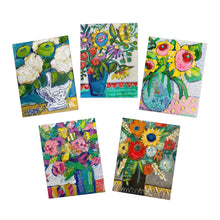 Load image into Gallery viewer, Multi-Design Floral Greeting Cards (5-Pack)
