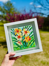 Load image into Gallery viewer, Framed original floral-Daffodils
