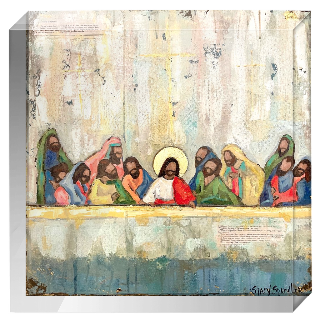 The Upper Room-Last Supper Acrylic Block Print