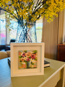Framed original floral