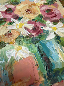 Framed original floral