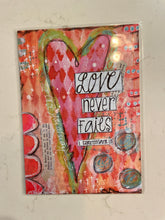 Load image into Gallery viewer, Love Never Fails Heart Print
