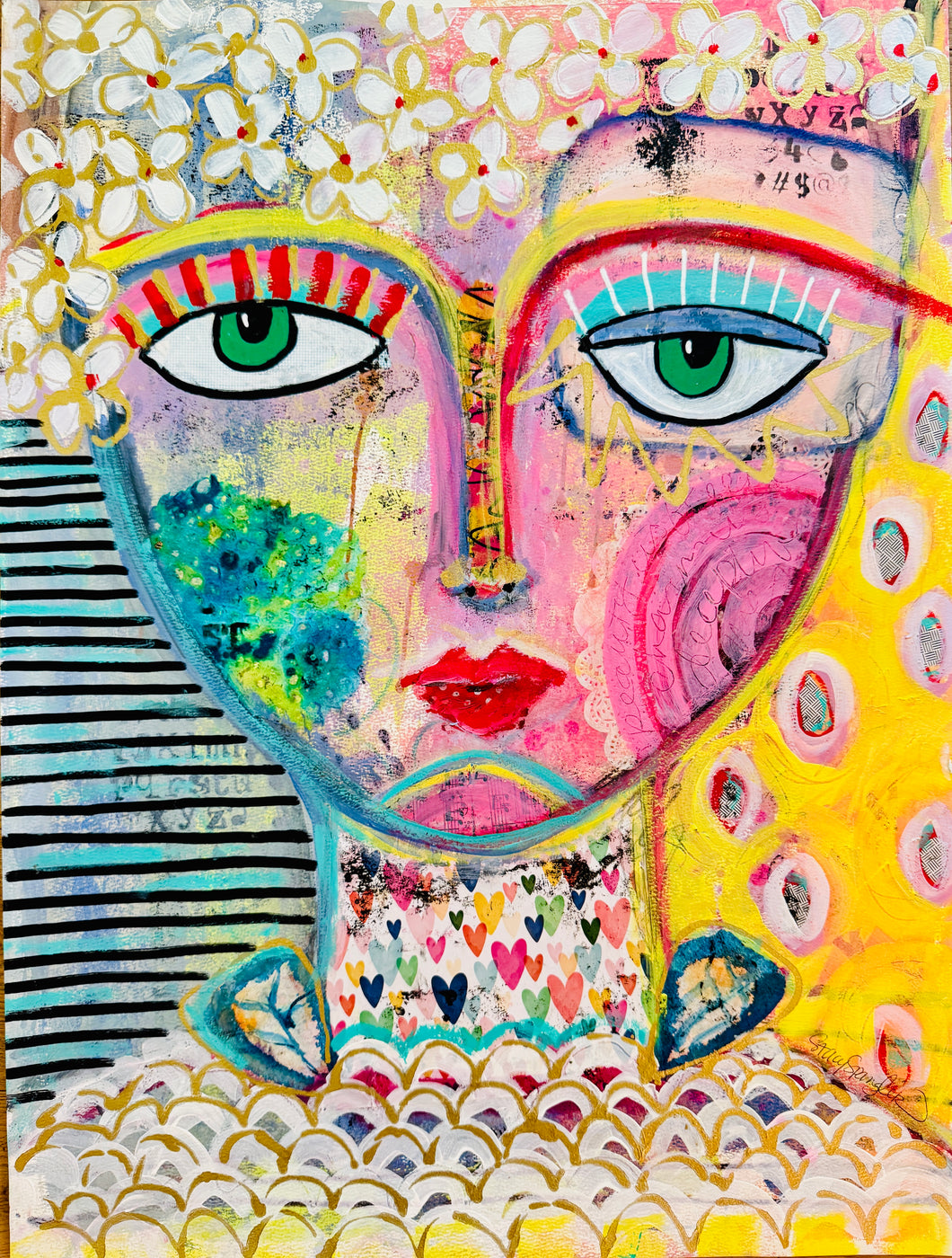 Abstract Face Art