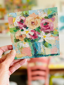 Framed original floral