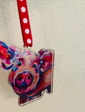 Load and play video in Gallery viewer, Happy Pig Acrylic Ornament
