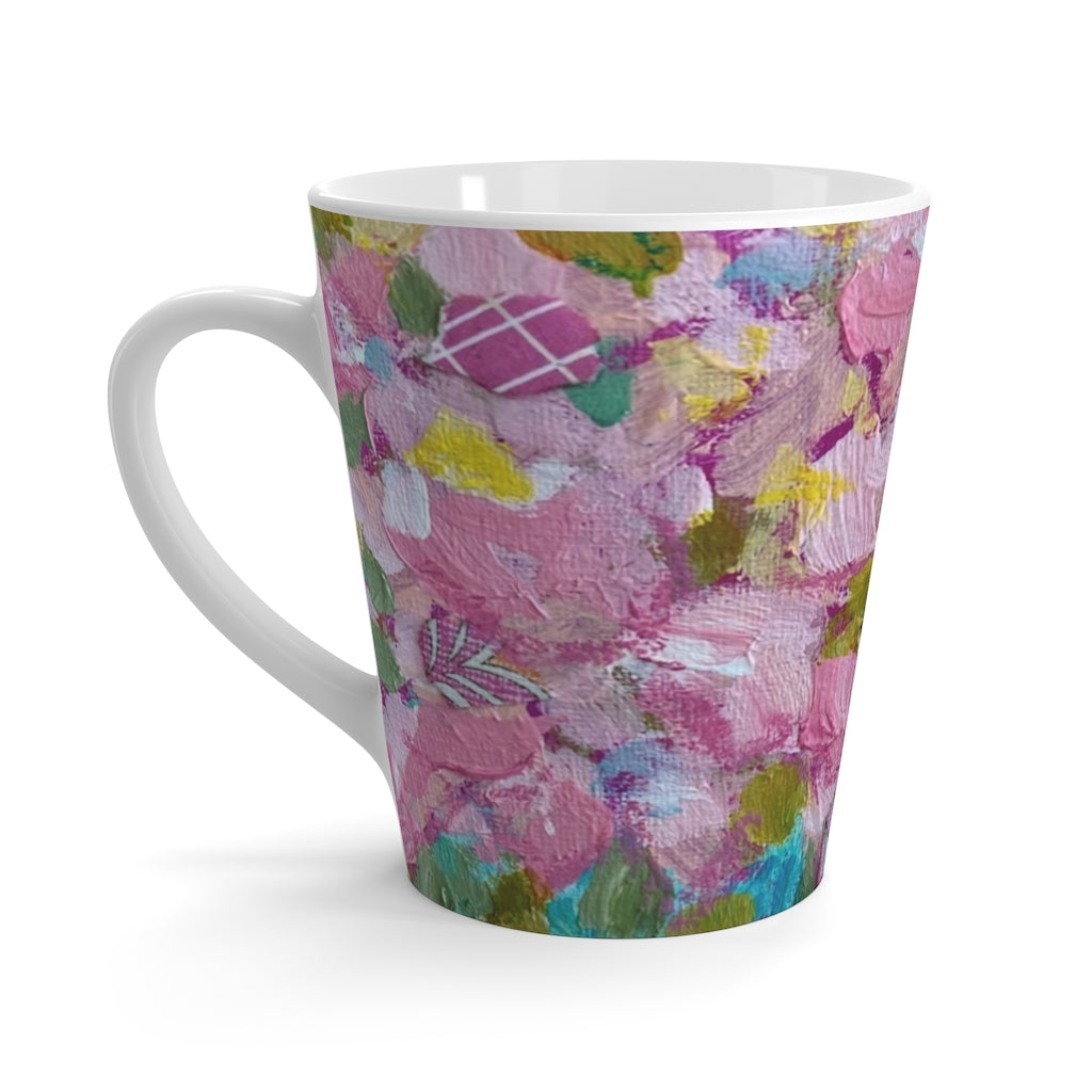 Pastel Floral Latte Mug
