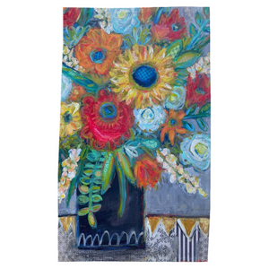 Floral Tea Towel by Stacy Spangler Art