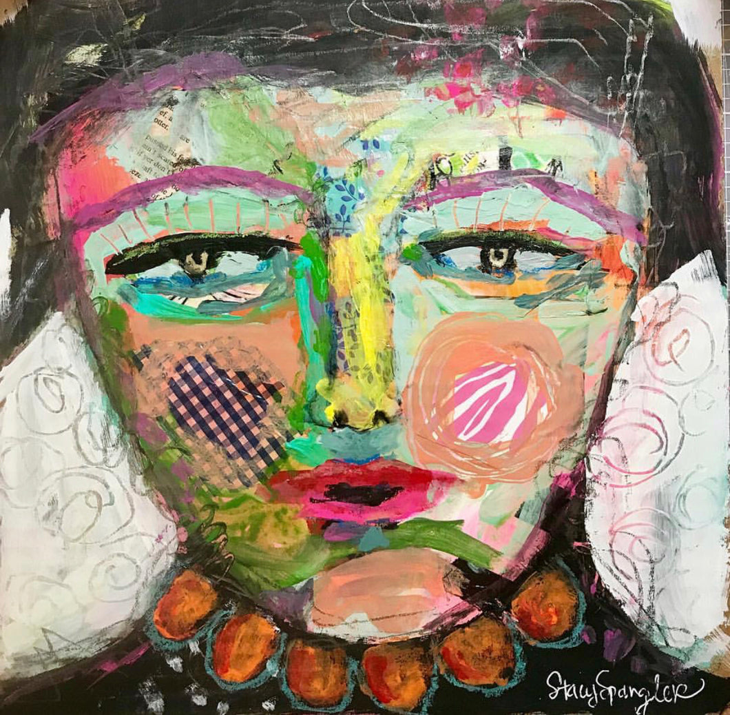 Abstract Face Art-My Fun Friend