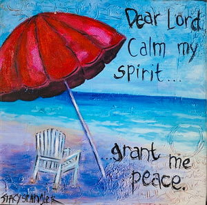 Beach art-Peace Prayer