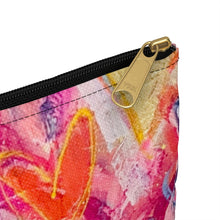 Load image into Gallery viewer, Heart Accessory Pouch by Stacy Spangler Art
