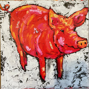 Sooie Pig canvas print